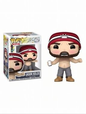 Funko POP Jason Kelce Shirtless with Hard Protector Number 82 New in Box